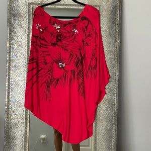 Express Red Flirty Dress